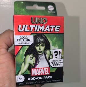 Marvel UNO Ultimate She-Hulk Add-On Pack - Red and Green
